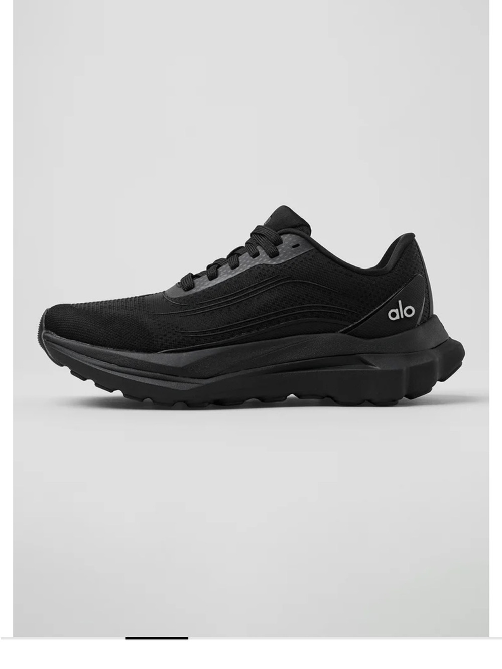 ALO Yoga Men's Black Lightweight Running Sneaker